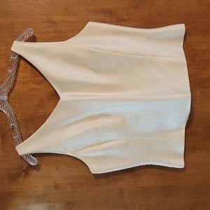 Ann Taylor raw silk tank top
